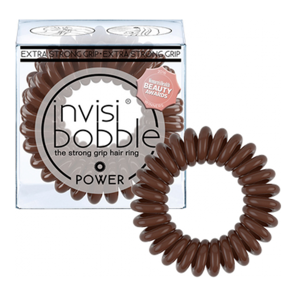 'Power' Hair Tie - Pretzel Brown 3 Pieces