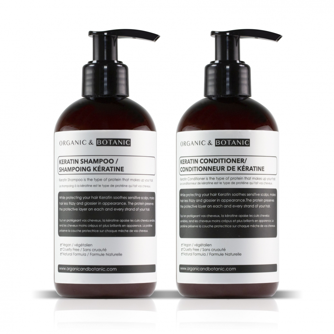 'Keratin' Conditioner, Shampoo -  2 Units