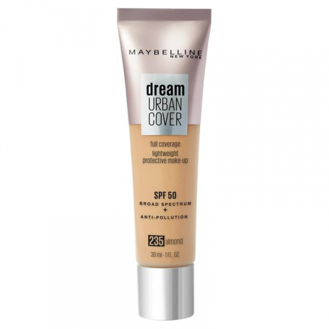 Fond de teint 'Dream Urban Cover Full Coverage Spf50' - 235 Almond 30 ml