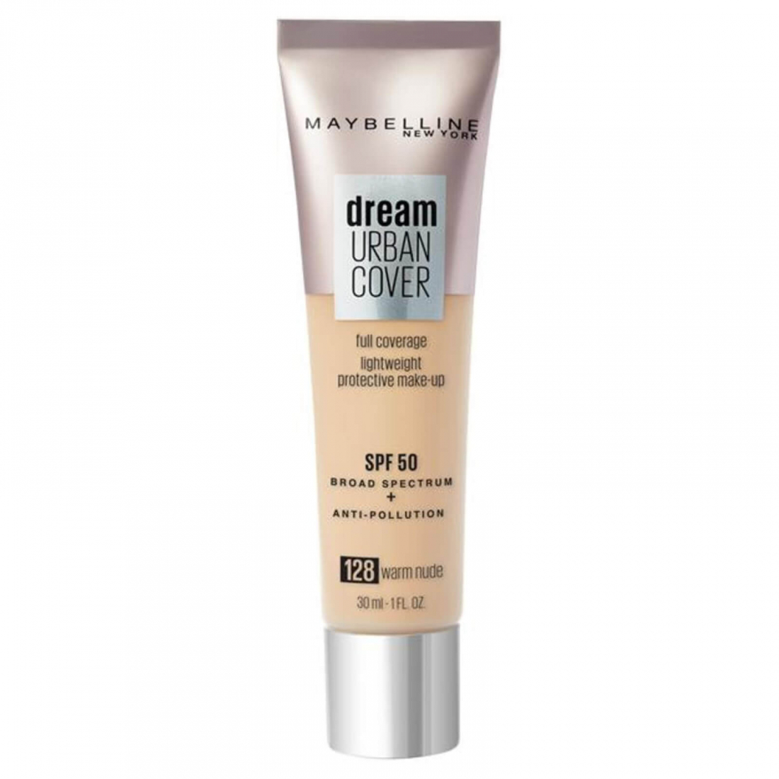 Fond de teint 'Dream Urban Cover Full Coverage Spf50' - 128 Warm Nude 30 ml