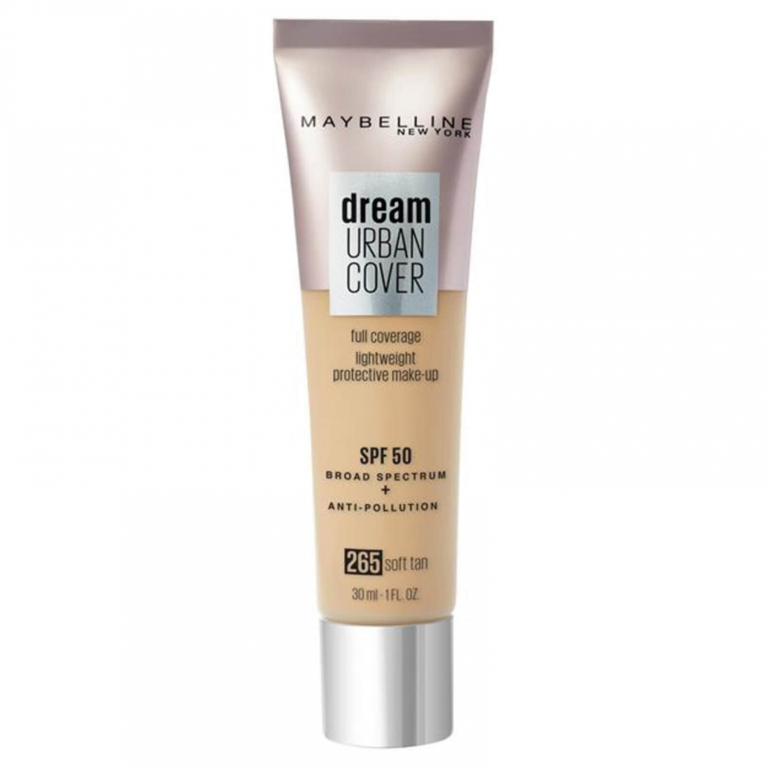 Fond de teint 'Dream Urban Cover Full Coverage SPF 50' - 265 Soft Tan 30 ml