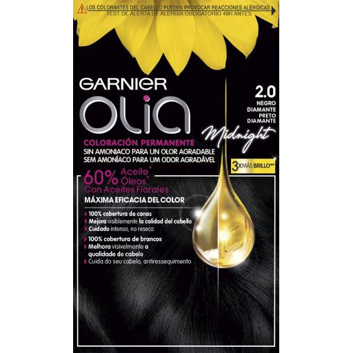 'Olia' Dauerhafte Farbe - 2.0 Black Diamond 4 Stücke