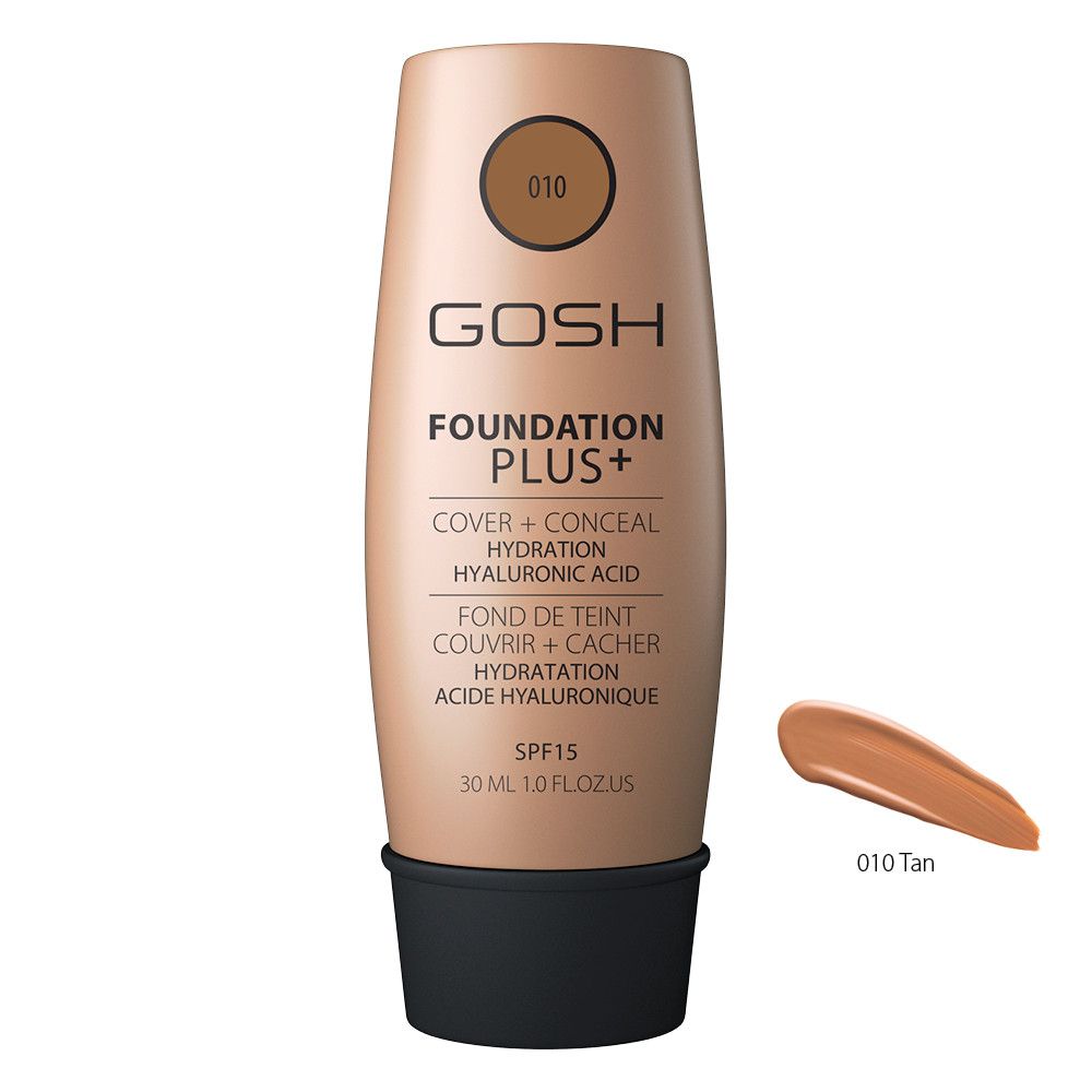 Fond de teint 'Plus + Cover&Conceal Spf15' - 010 Tan 30 ml