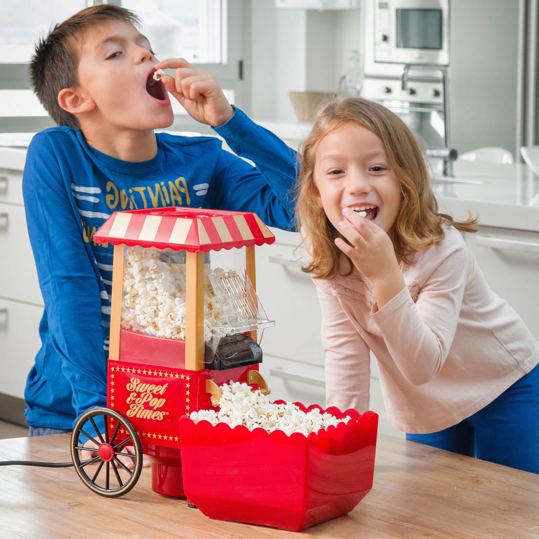 Machine À Popcorn Sweet & Pop Times 1200W Rouge