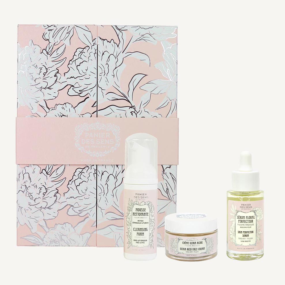 Coffret Cadeau 'Pivoine Radieuse' - 3 Pièces