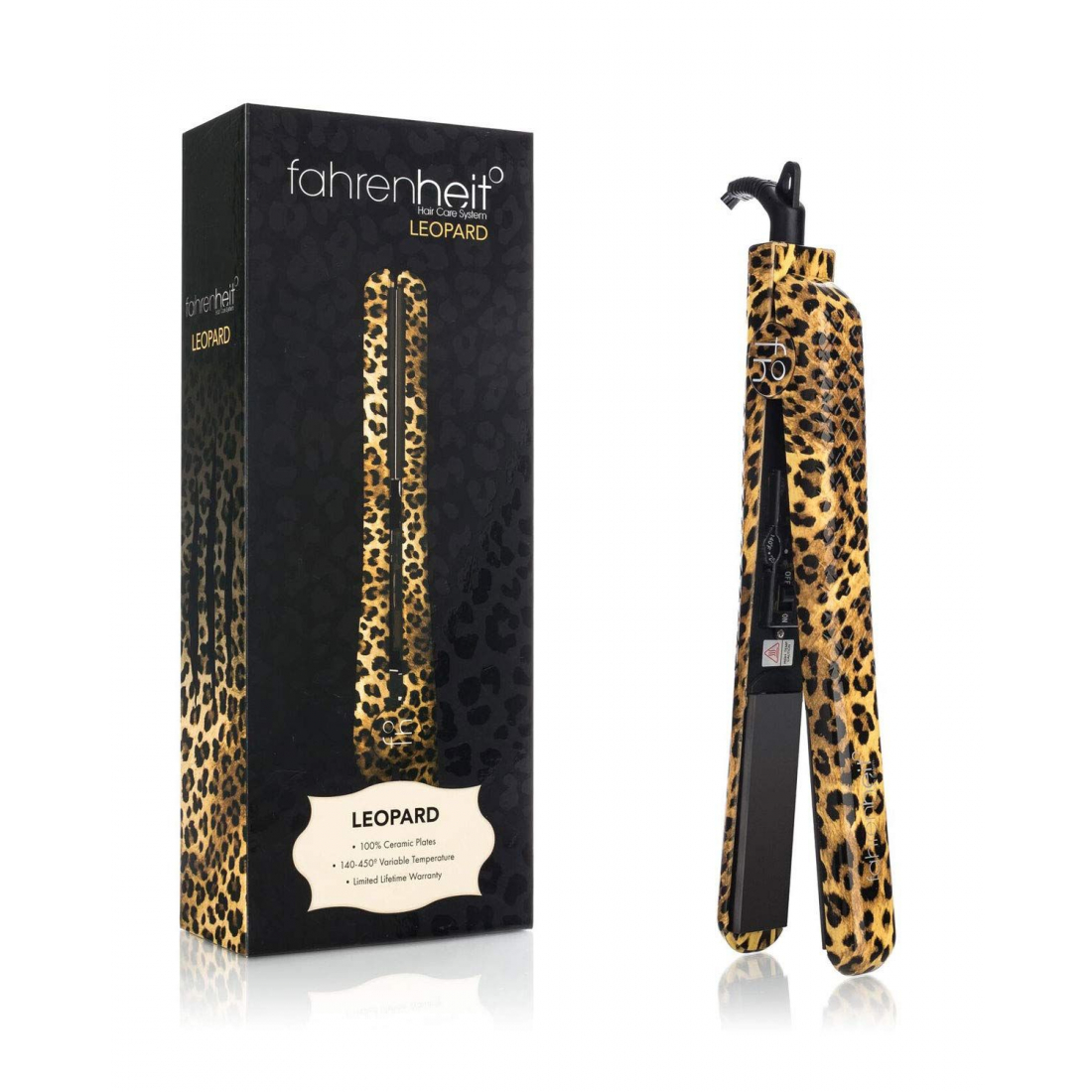 'Animal Print Collection' Hair Straightener - Leopard 4 cm