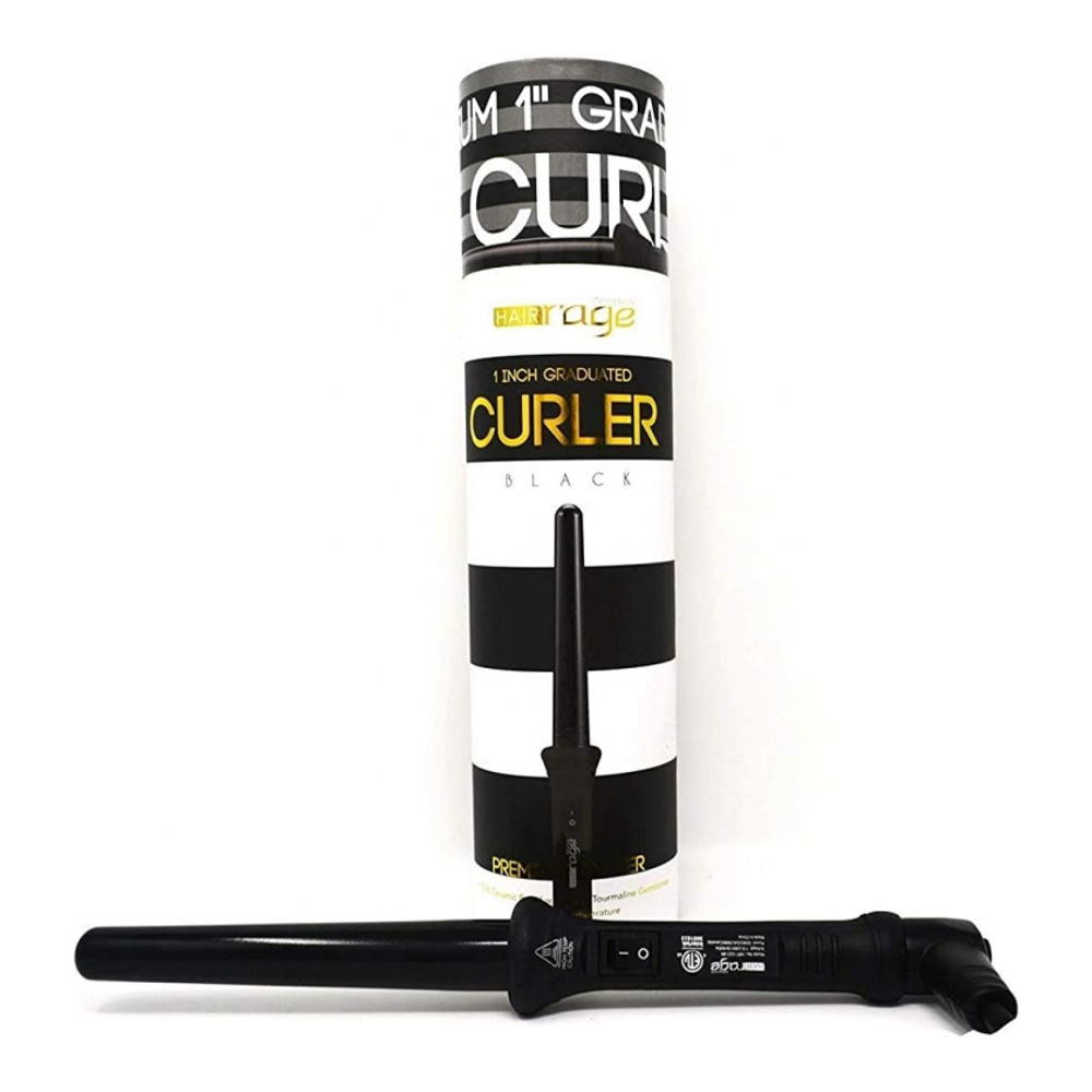 'Graduated' Curling Iron - Black 3 cm