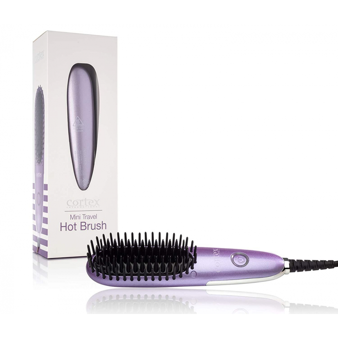 'Mini Hot Air' Hair Brush - Lavender