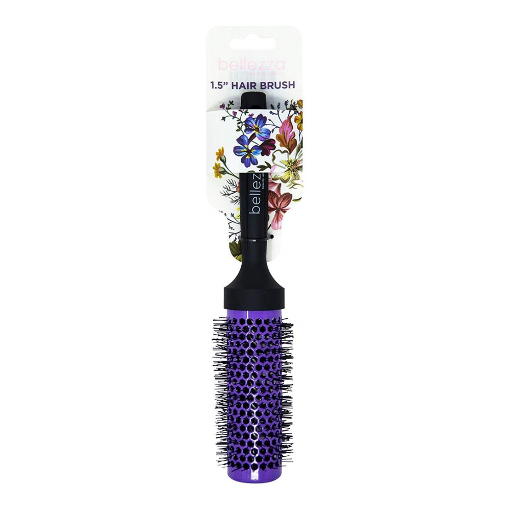 'Round' Hair Brush - Purple