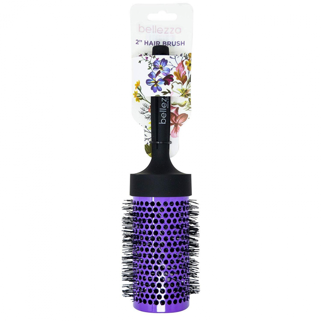 'Round' Hair Brush - Purple