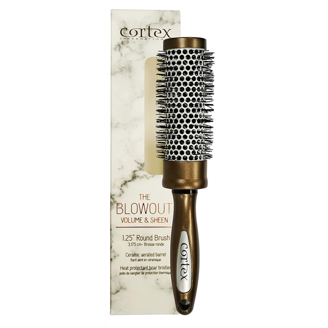 'Volume & Sheen' Hair Brush - Gold