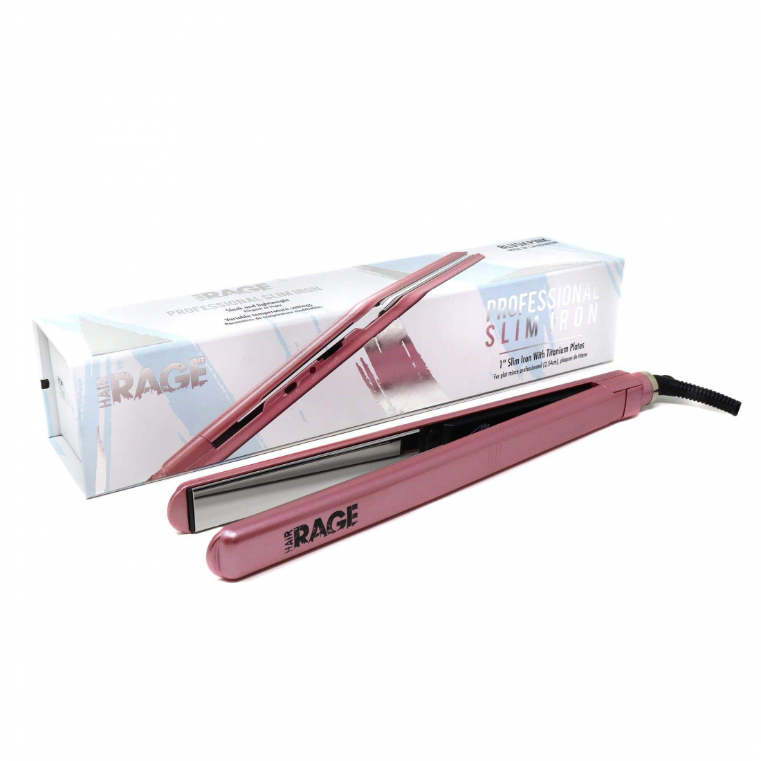 'Slim' Hair Straightener - Blush Pink 3 cm