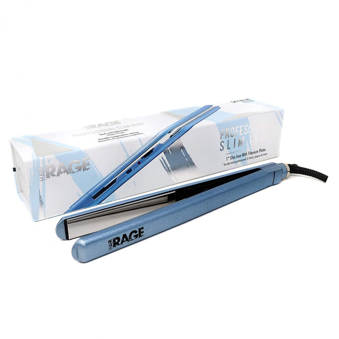 'Slim' Hair Straightener - Sky Blue 3 cm