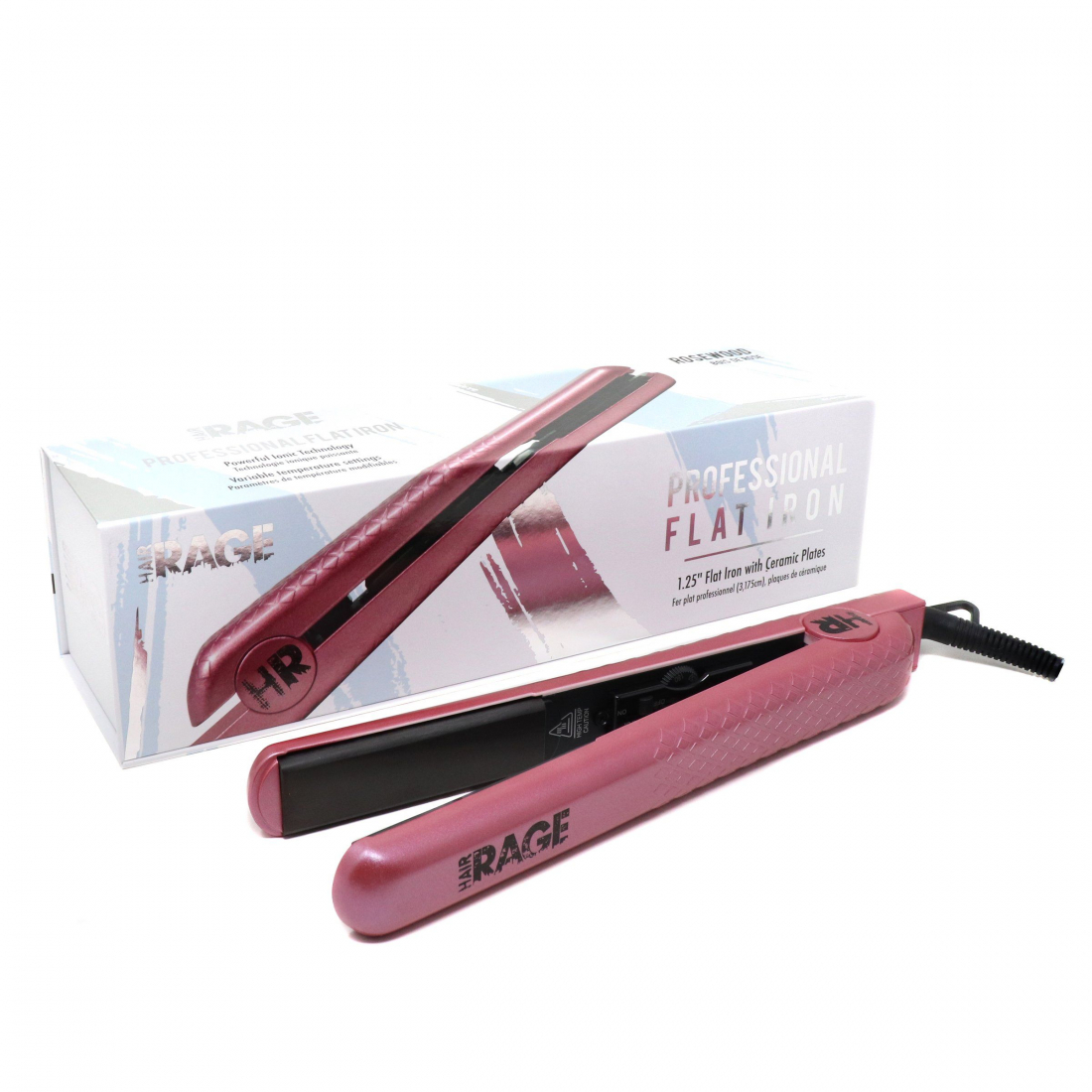 'Straight' Hair Straightener - Blush Pink 4 cm