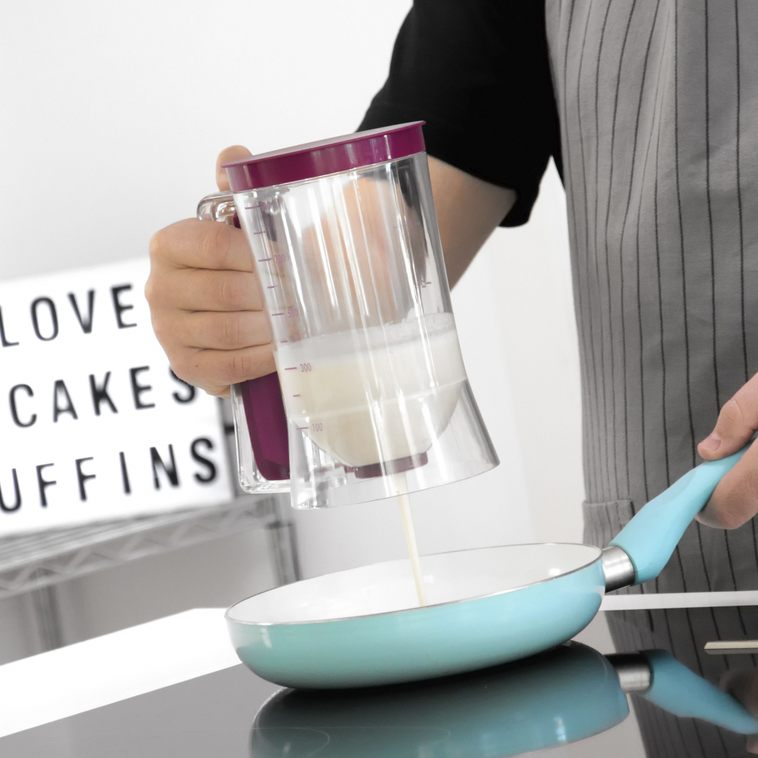 Cake Batter Dispenser with Recipe Box