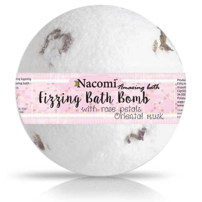 'Musk - With Rose Petals' Bath Bomb - 40 g