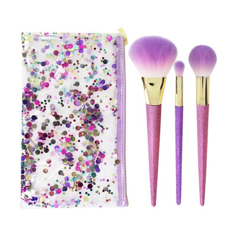 Set de pinceaux de maquillage 'Brush Crush Shimmer & Shine' - 4 Unités