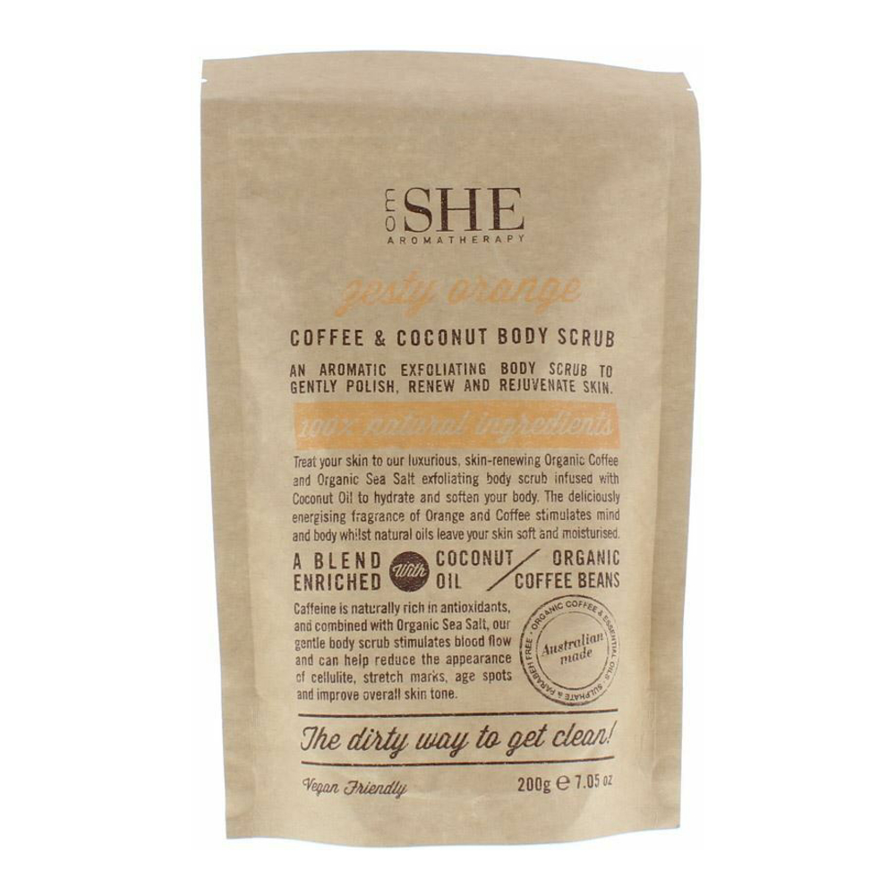 'Coffee & Coconut Zesty Orange' Body Scrub - 200 g