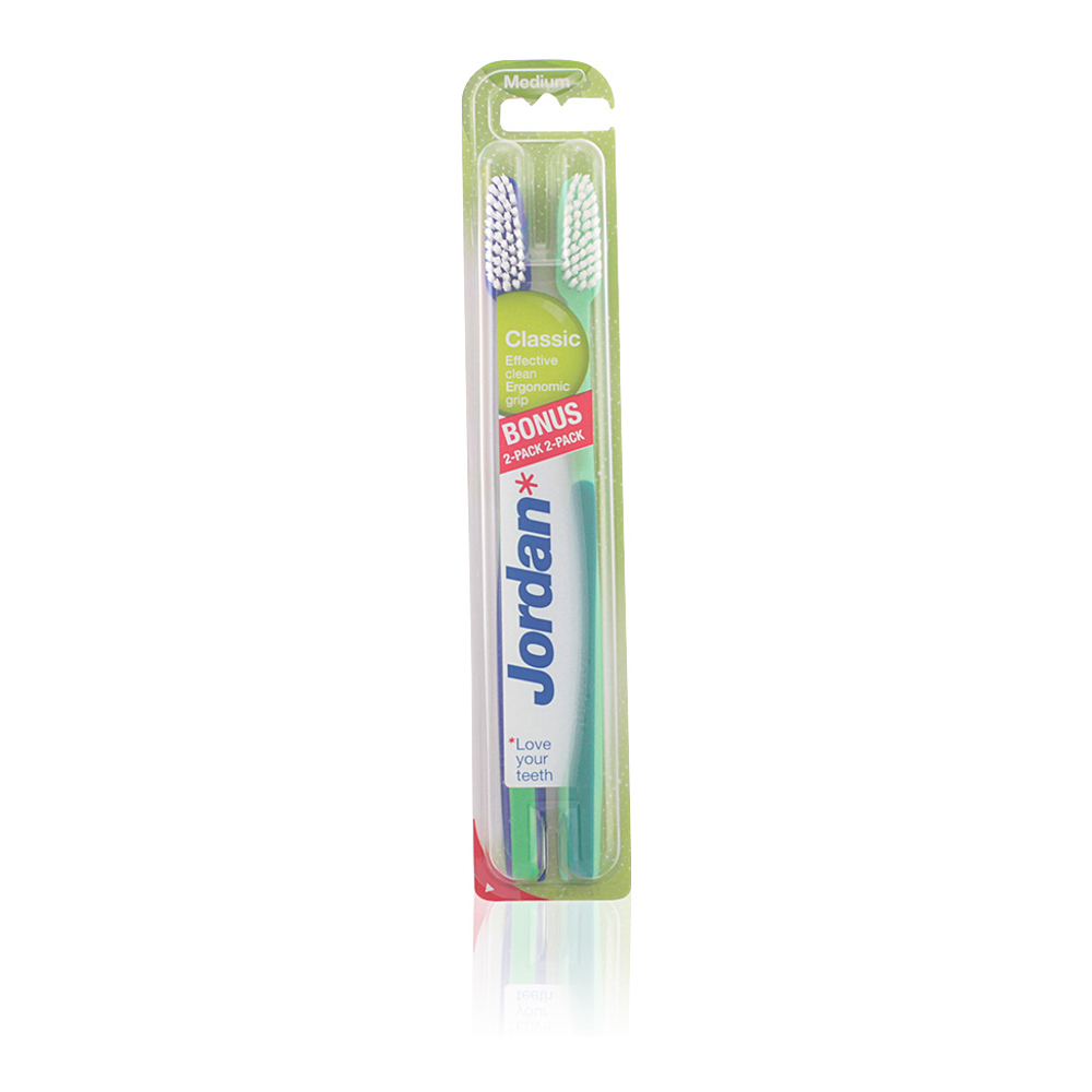 'Classic' Toothbrush - Medium 2 Pieces