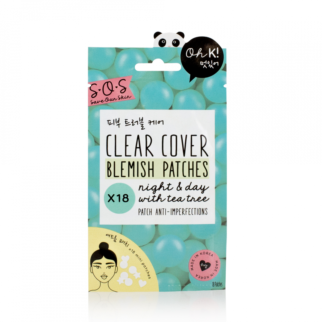 'SOS Clear Cover Blemish' Patches - 18 Einheiten