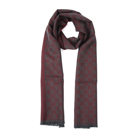 'Monogram' Wool Scarf