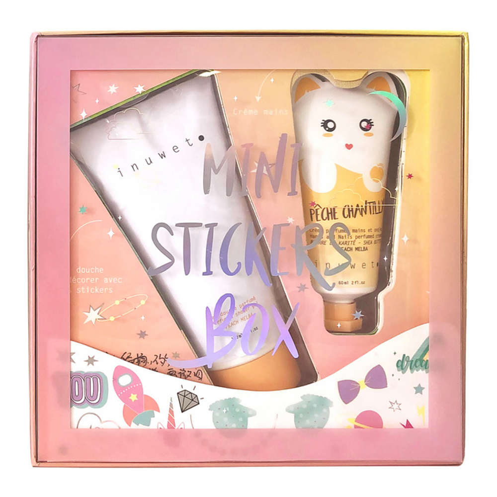 'Mini Stickers' Body Care Set - Peche Peach