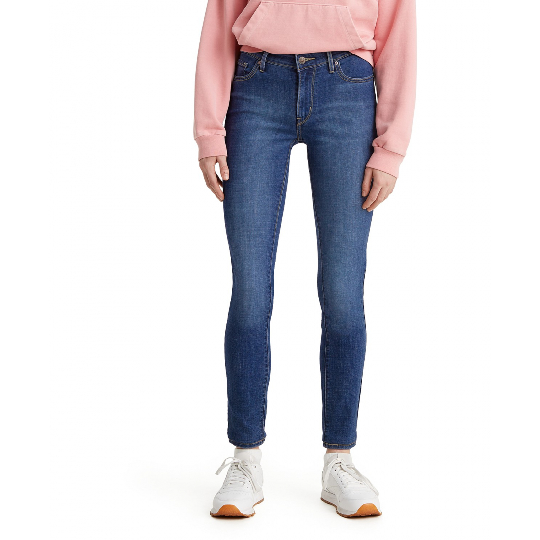 Women's '711 Mid Rise Stretch' Skinny Jeans