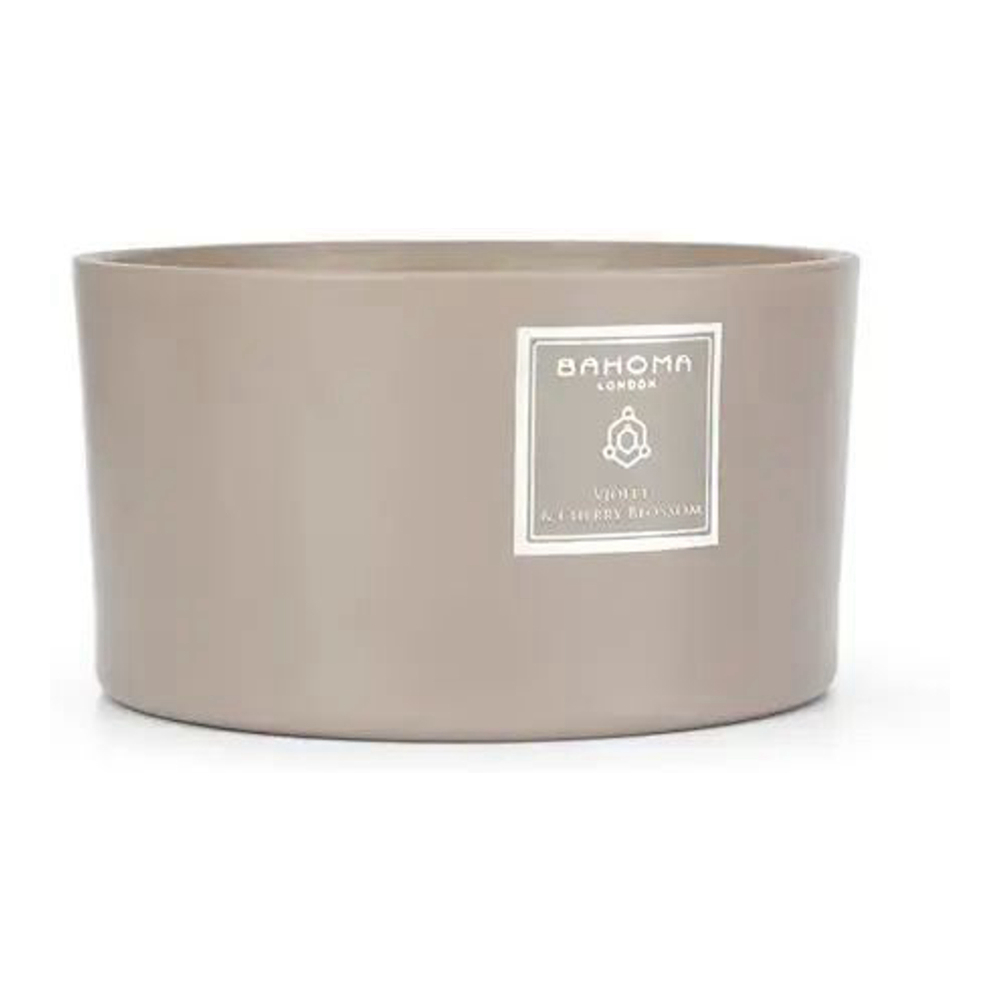 'Sand Fraganced' 3 Wicks Candle - Violet & Cherry Blossom 400 g