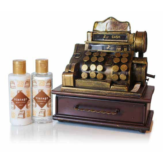 'Antique Cash Register' Men Care Set - 3 Pieces