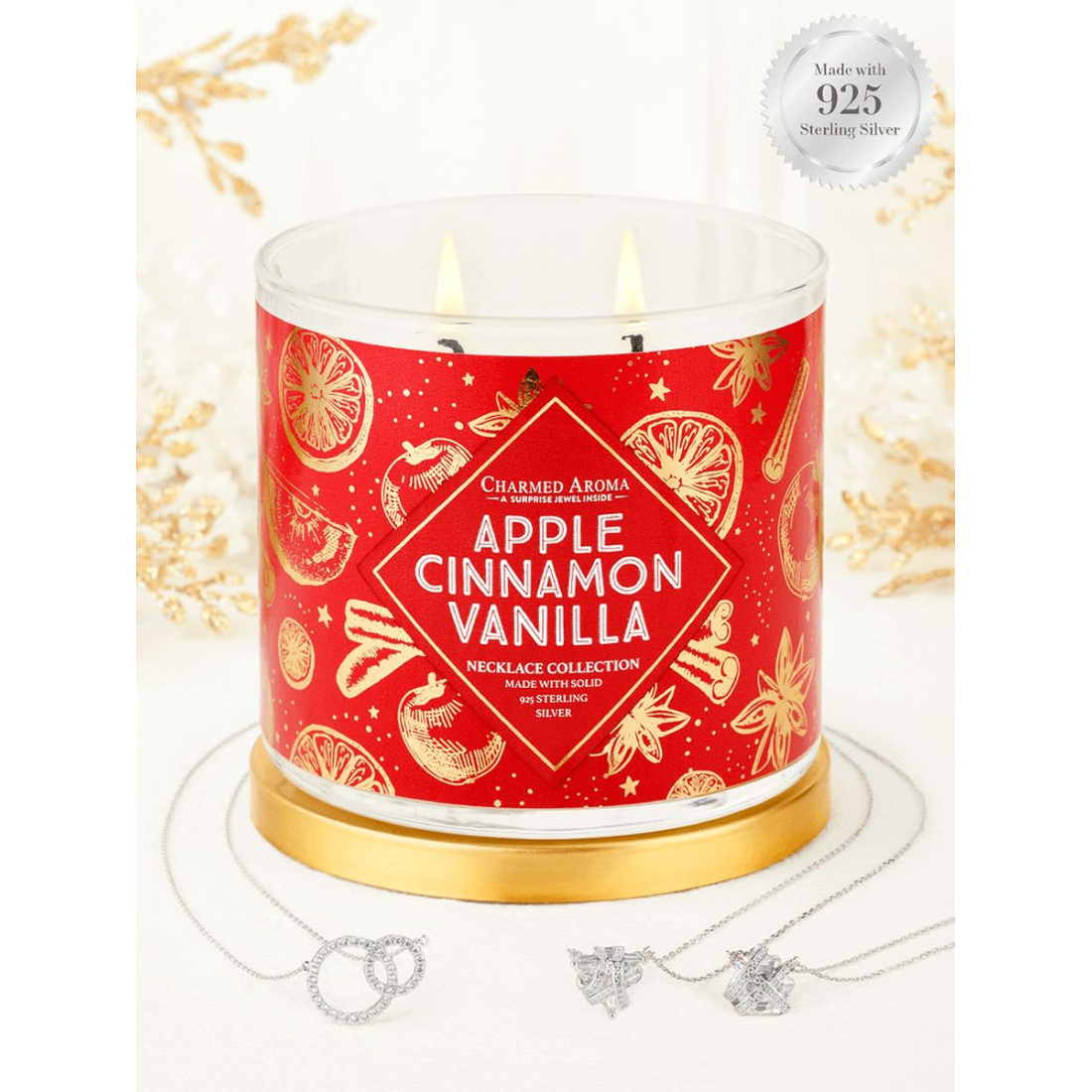 Set de bougies 'Apple Cinnamon Vanilla' pour Femmes - 500 g