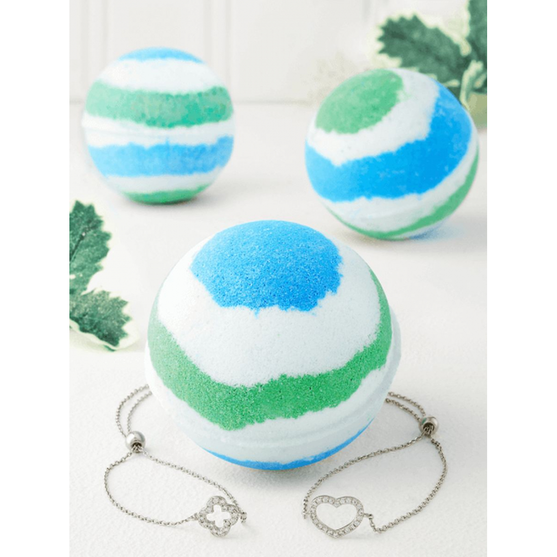 Set de boule de bain 'Peppermint' - Collection de bracelets 100 g