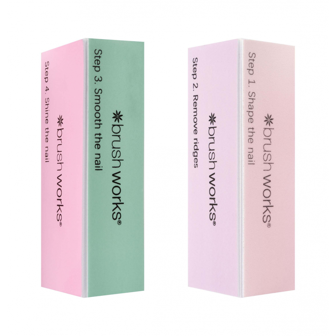 'Block Pastel' Nail Buffer - 2 Pieces