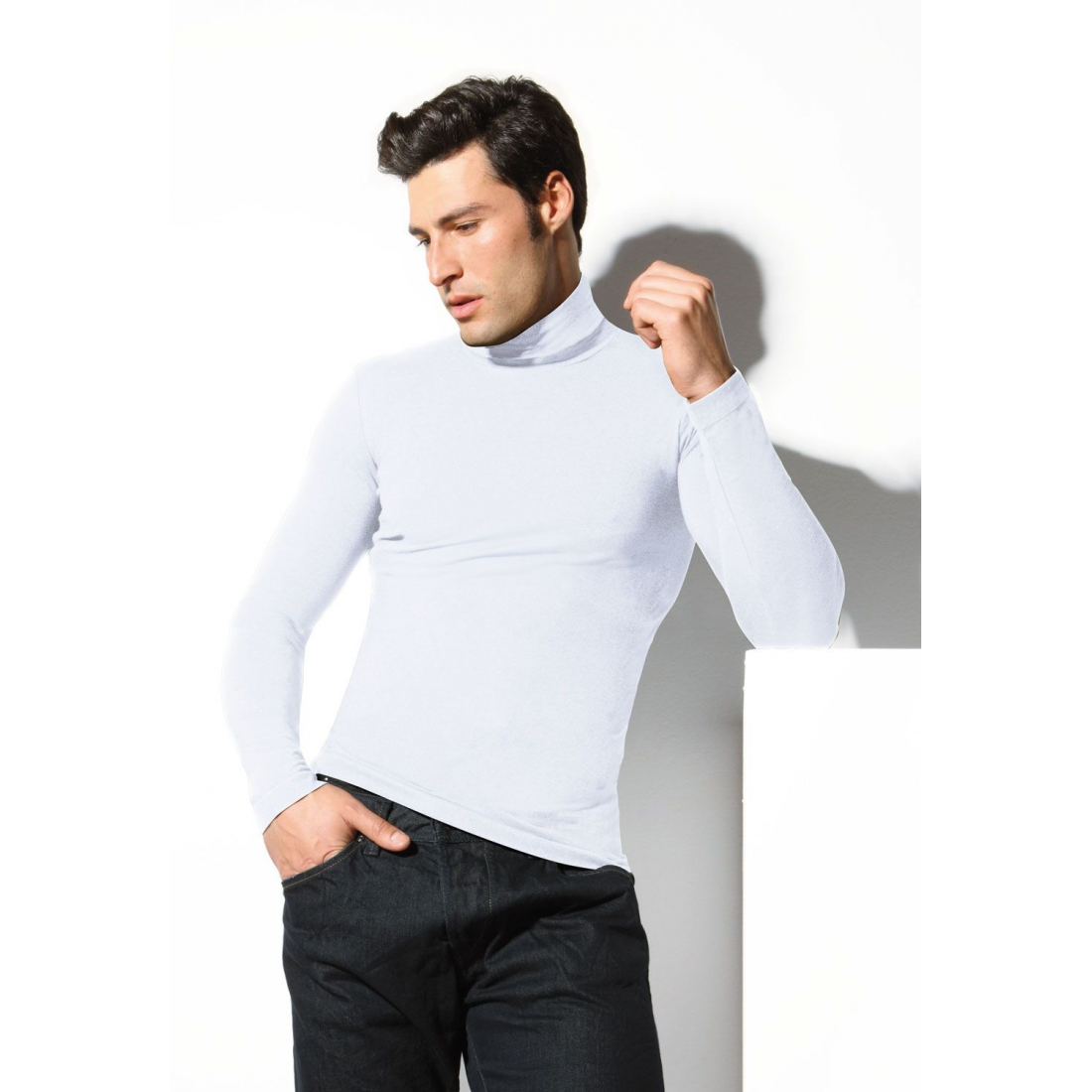 T-Shirt manches longues 'Dolcevita' pour Hommes