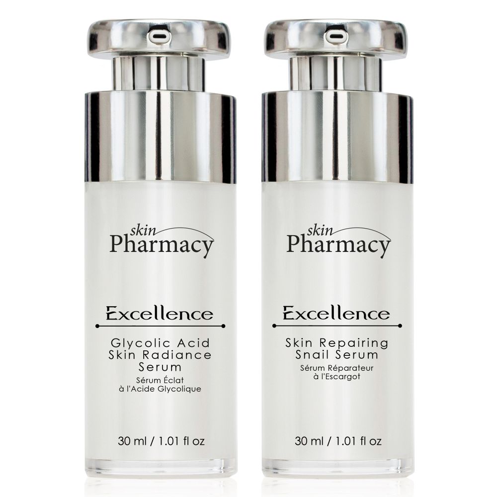 'Excellence Glycolic Acid Skin Radiance + Excellence Skin Repa' SkinCare Set - 2 Units