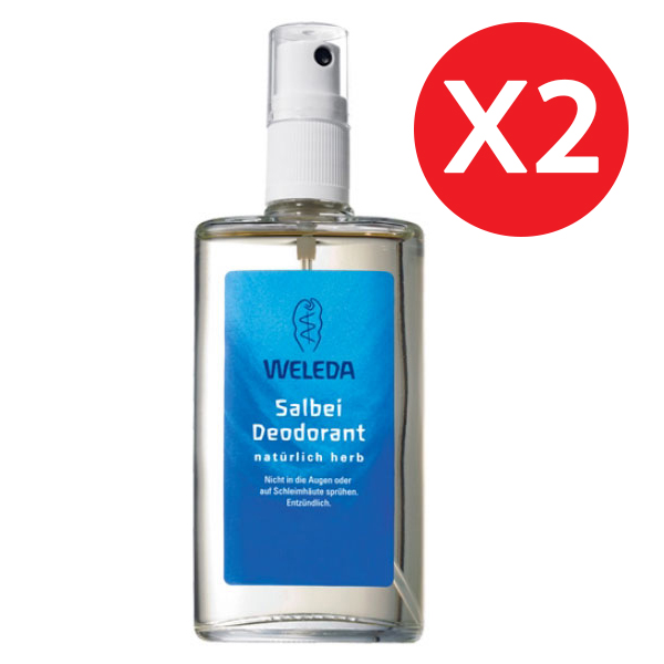 Déodorant 'Sage' - 100 ml, 2 Unités