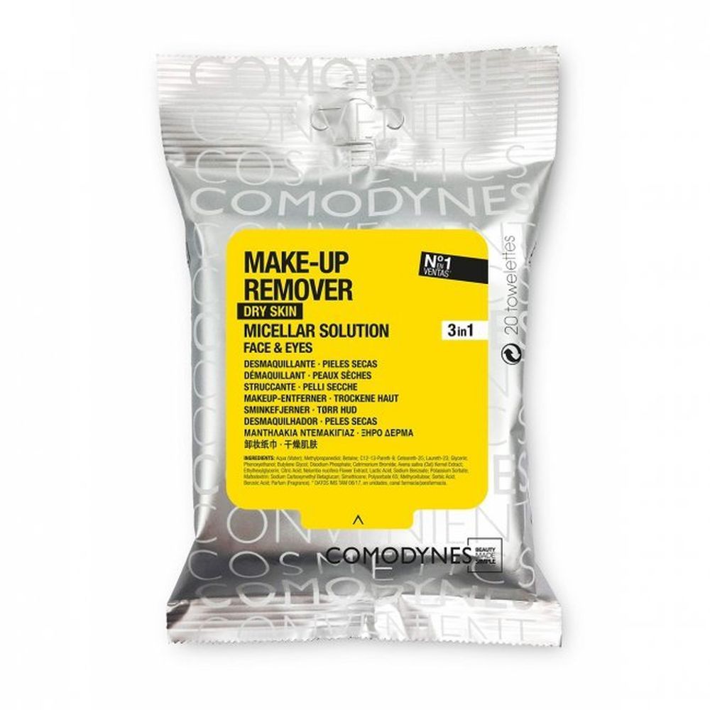 'Micellar Solution' Make-Up Remover Wipes - 20 Wipes