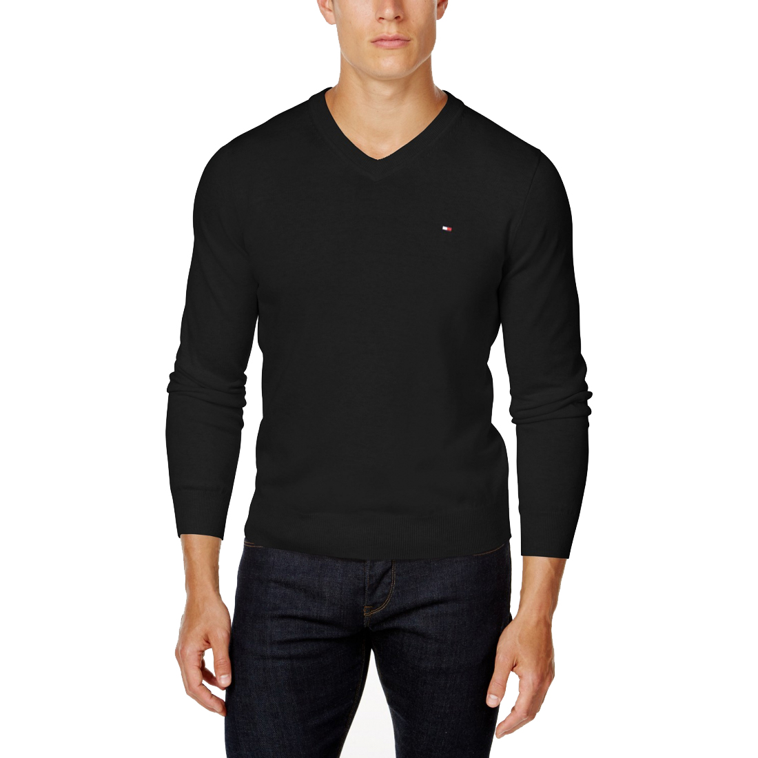 'Essential Solid V-Neck Sweater' für Herren