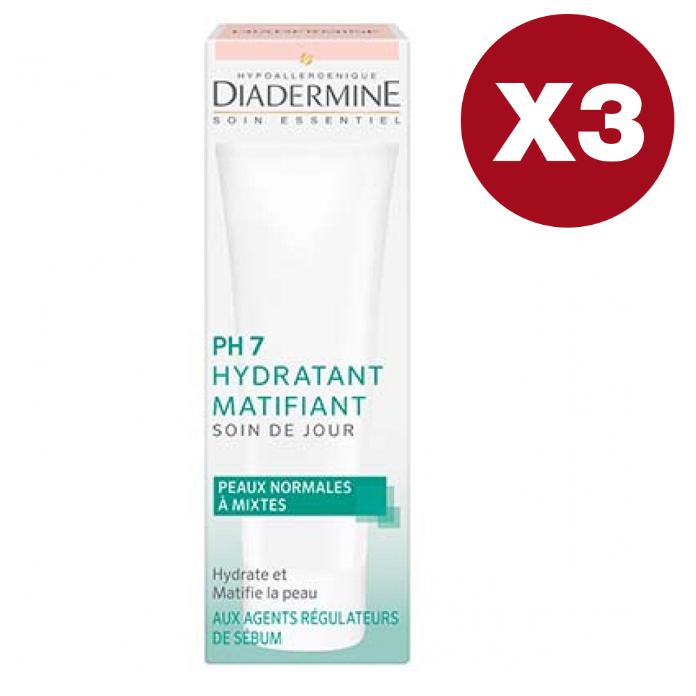 Crème hydratante 'PH7 Mattifying' - 50 ml, 3 Pack