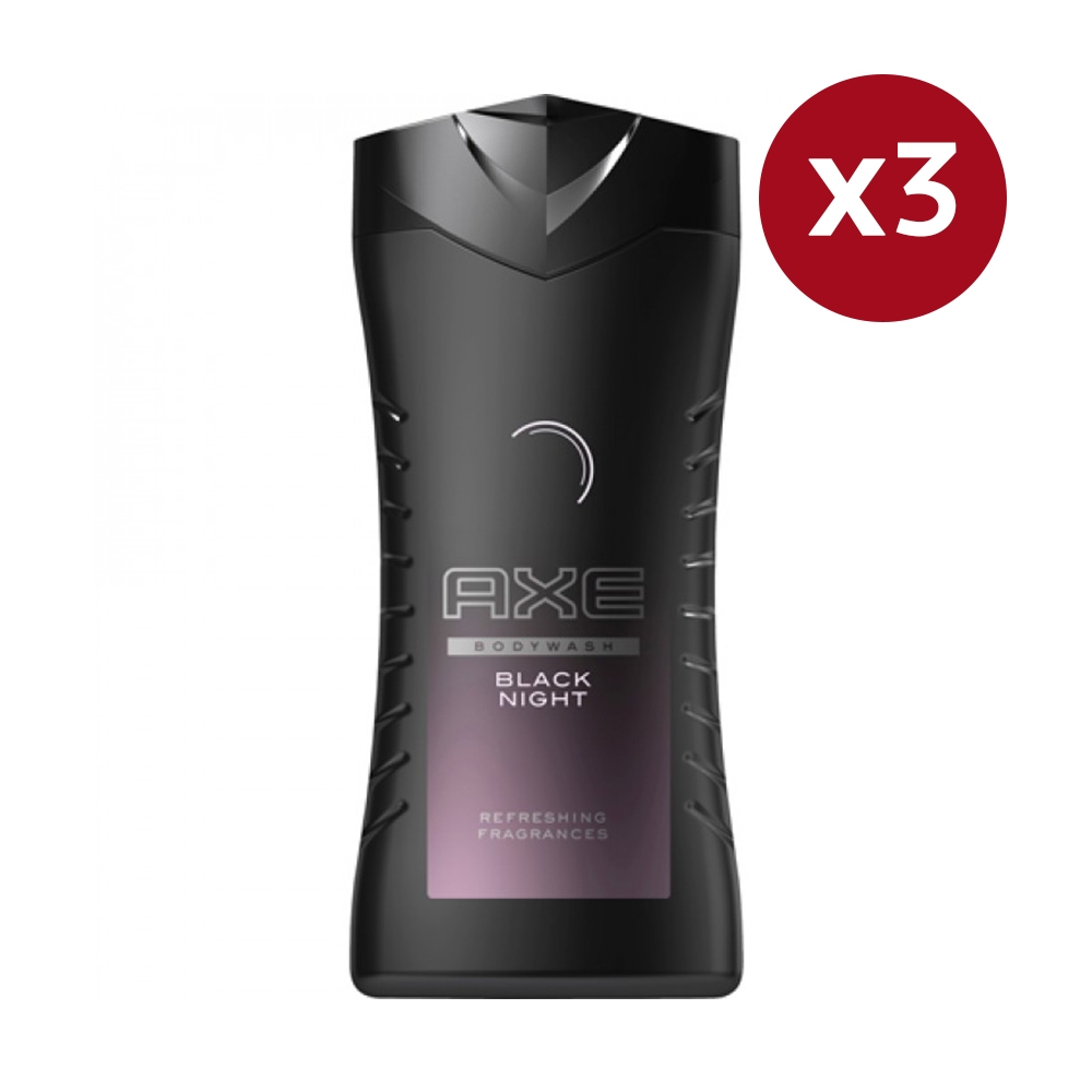 Gel Douche 'Black Night' - 250 ml, 3 Pièces