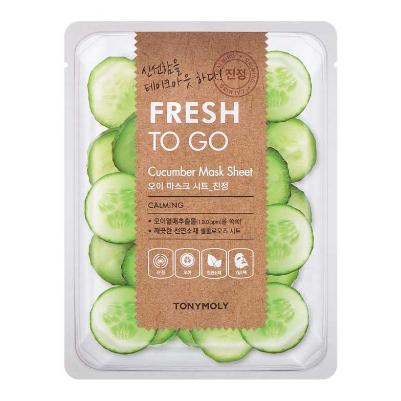 'Fresh to Go Cucumber' Gesichtsmaske aus Gewebe - 22 g