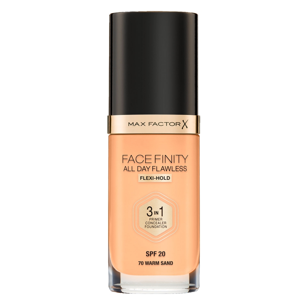 Fond de teint 'Facefinity All Day Flawless 3 in 1' - 70 Warm Sand 30 ml