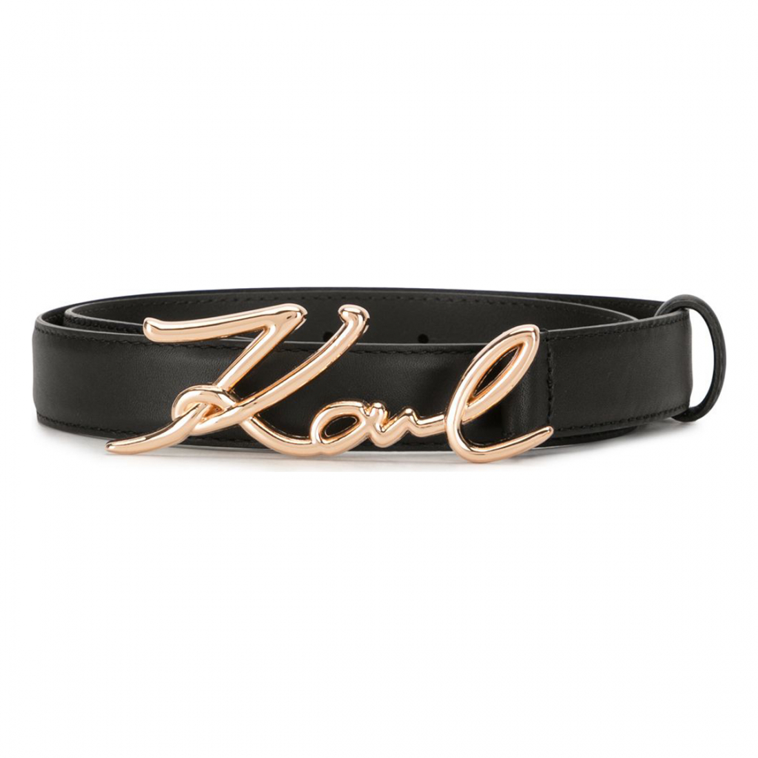 Women's 'Cursive Logo Buckle' Belt