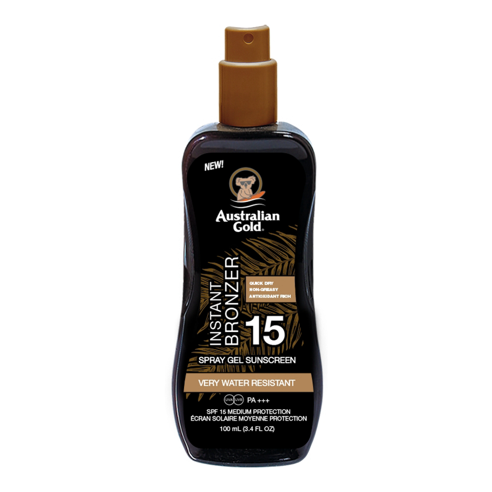 Gel de protection solaire en spray 'Instant Bronzer SPF15' - 100 ml