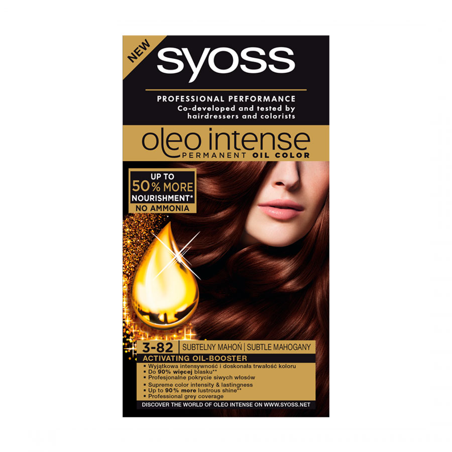 'Oleo Intense Permanent Oil' Haarfarbe - 3-82 Subtle Mahogany