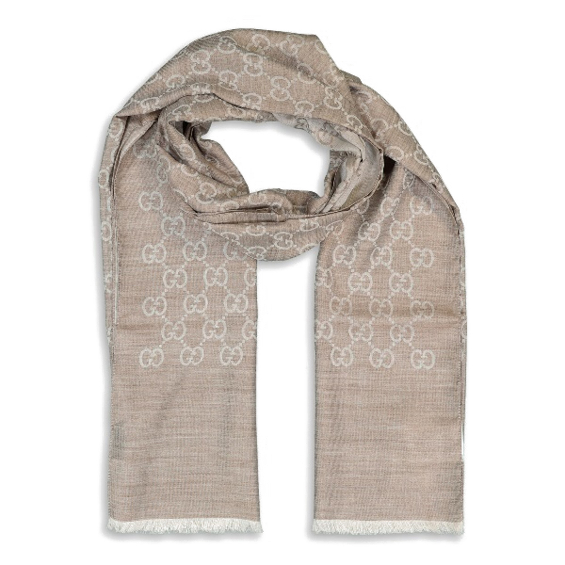 'Monogram' Wool Scarf