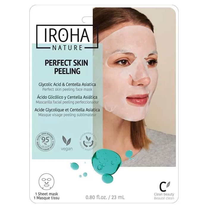 'Perfect Skin Peeling Glycolic Acid & Centella Asiatica' Face Mask - 23 ml