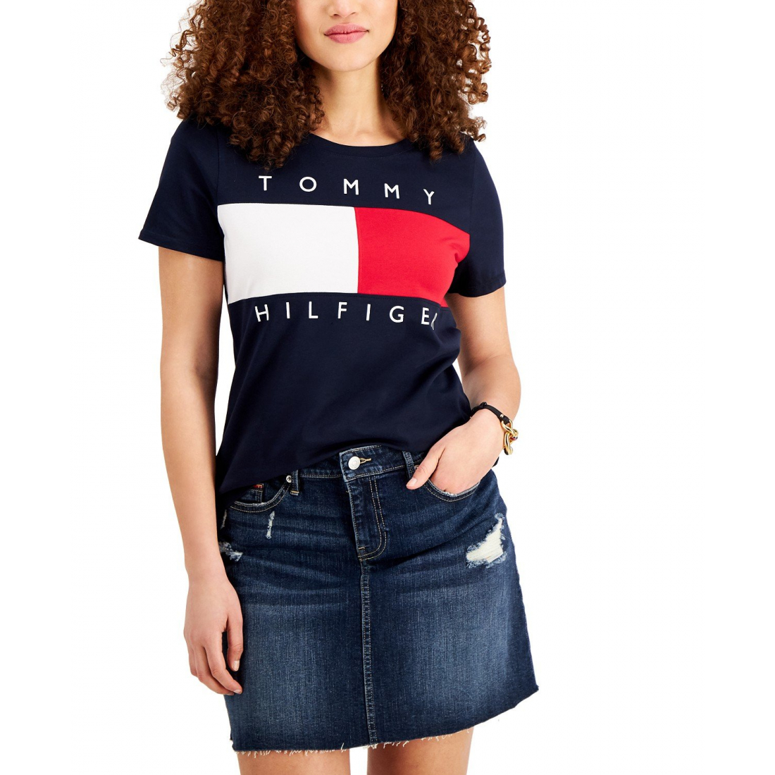 Big Flag Logo T-Shirt pour Femmes