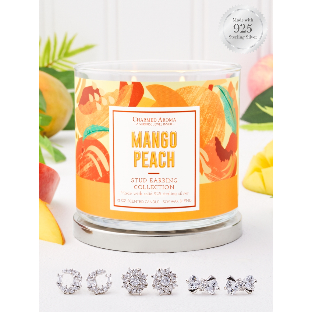 Women's 'Mango Peach' Candle Set - 350 g