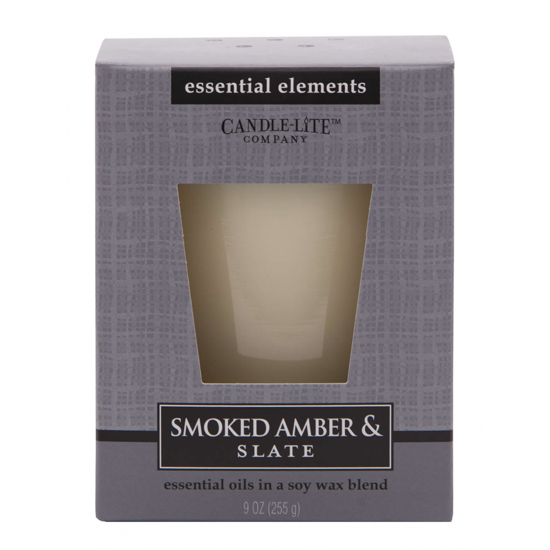 'Smoked Amber & Slate' Scented Candle - 255 g