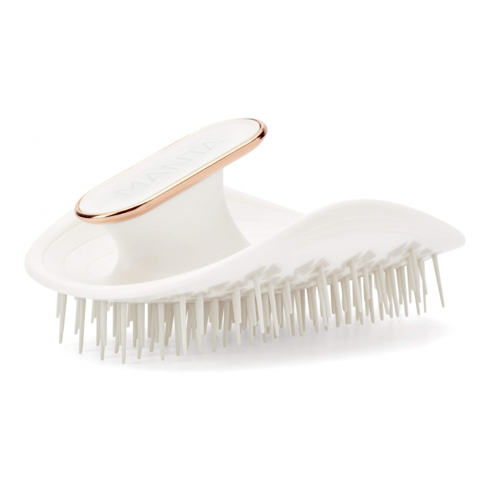 'Ultra Gentle Healthy' Hair Brush - White & Rose Gold